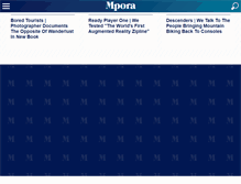 Tablet Screenshot of mpora.com